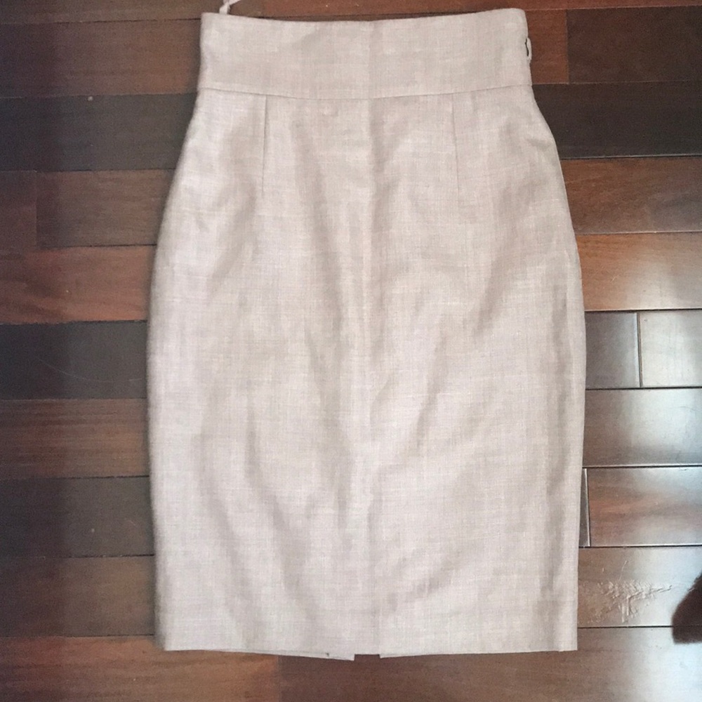 Blush pink high waist skirt